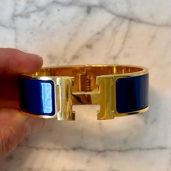 Authentic Hermès Clic Clac H Wide Bracelet - Picture 1 of 7